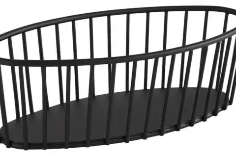 Brotkorb -Urban- oval schwarz