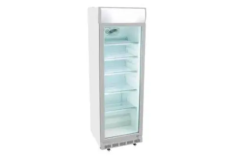 Kühlschrank 340 l weiß mit Glastür