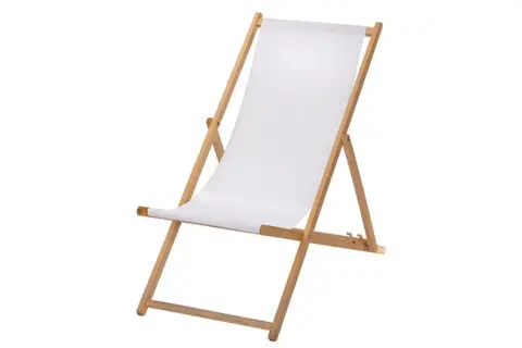 Liegestuhl weiß