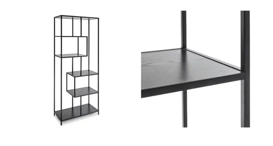 Regal / Raumteiler schwarz "M"