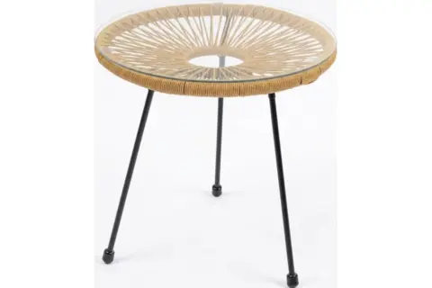 Acapulco Beistelltisch creme/weiß